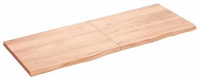 vidaXL Raft de perete maro deschis 160x60x(2-4) cm lemn stejar tratat