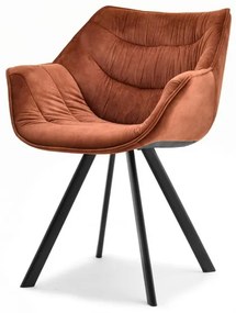Scaun Nina (cupru + negru). 1111202