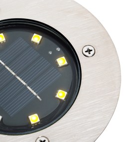 Reflector modern la sol din oțel cu LED IP65 Solar - Terry