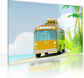 Tablou pe sticlă - Excursie tropicală (70x50 cm)