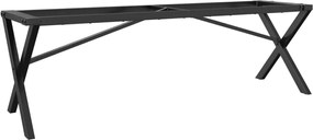 vidaXL Picioare Măsuță de cafea X-Frame 140x30x43 cm Oţel