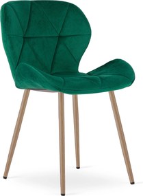 Scaun de dining MANGO VELVET, verde