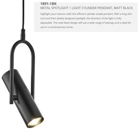 Pendul minimalist design modern Telescope Black 1891-1BK SRT
