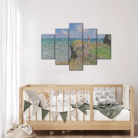 Tablou - Claude Monet, Cliff Walk at Pourville, reproducere (150x105 cm)
