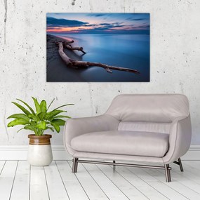 Tablou cu plaja în apus de soare (90x60 cm)