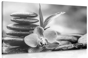 Tablou compoziție Zen meditativă în design alb-negru