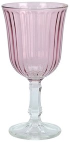 Pahar Blush din sticla roz pentru vin 16 cm