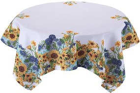 decoDoma Față de masă centrală cu imprimeu FLOAREA-SOARELUI 85 x 85 cm
