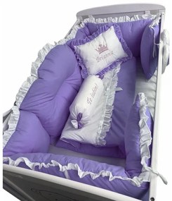 Lenjerie de pat bebelusi 120x60 cm 8 piese Deseda Regal Violet