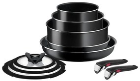 Set de vase de gătit Tefal 10 buc. INGENIO EASY COOK & CLEAN BLACK