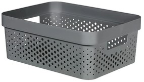 Coș de depozitare Curver Infinity Dots, 11 l, gri