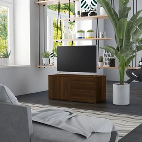 Comoda TV, stejar maro, 80x34x36 cm, lemn prelucrat