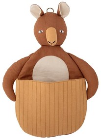 Coș de jucării pentru copii maro din material textil 46x7,5x33 cm Toto – Bloomingville Mini