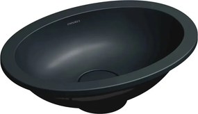 Lavoar sub blat Omnires Shell M+ finisaj negru lava mat 45 cm