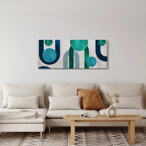 Tablou - Linii și forme circulare (120x50 cm)