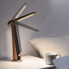 Lampă de birou LED reîncărcabilă cu dimmer TOP LED/4W/5V 1800 mAh 3000/4000/5000K maro/negru