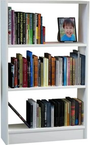 Biblioteca CELLA, alb, PAL melaminat, 60x20x100 cm