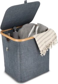 Cos de rufe NOLVIO 50 L, albastru-gri