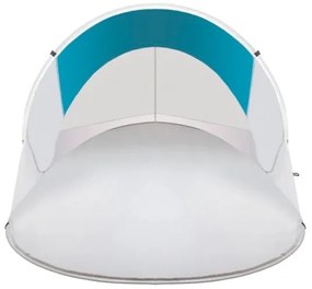 Cort de plaja SUNSHADE 120x220 cm, albastru-alb