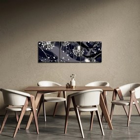 Tablou - Diamante în spațiu (cu ceas) (90x30 cm)