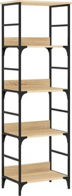 vidaXL Bibliotecă, stejar sonoma, 50x33x153 cm, lemn prelucrat