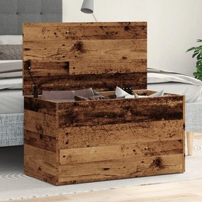 856568 vidaXL Cufăr de depozitare, lemn vechi, 84x42x46 cm, lemn prelucrat