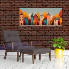 Tablou - Sat de toamnă (120x50 cm)