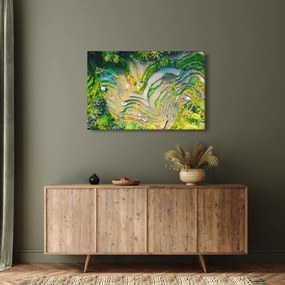 Tablou cu lanuri de orez din privire de sus (90x60 cm)