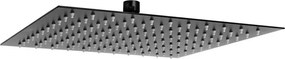 Palarie de dus patrata FDesign Inula 300 mm negru mat 1 functie