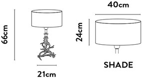 Veioza/Lampa de masa design lux elegant Belle alama/velvet