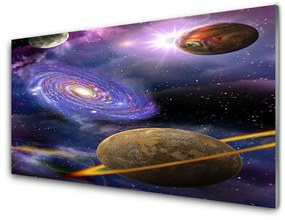 Tablouri acrilice Spațiu Universul Violet Gri