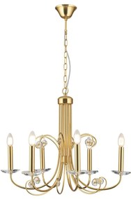 Candelabru stil clasic cu cristal K9 ARIANE 6L auriu