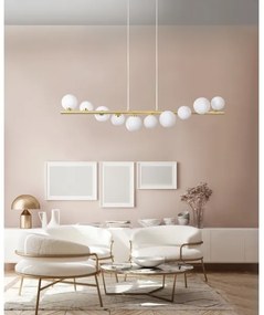 Azzardo AZ4409 - Candelabru pe cablu SYBILLA 7xG9/25W/230V auriu