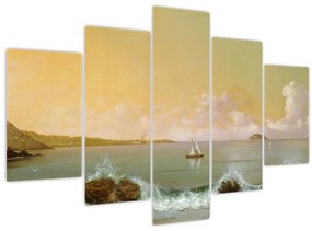 Tablou - Martin Johnson Heade, Rio de Janeiro Bay, reproducere (150x105 cm)