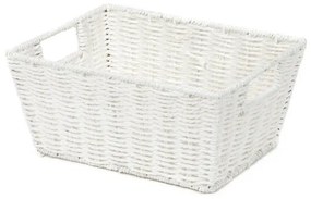 Cos din rachita compactor 31 x 24 x 14 cm, alb