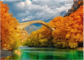 Tablou pe sticlă - Podul Konitsa (70x50 cm)