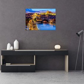 Tablou pe sticlă - Podul Carol, Praga, Republica Cehă (70x50 cm)