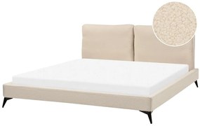 Pat matrimonial 180 cm Mellody (bej) (cu somieră). 1081349