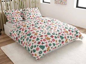 Lenjerie de pat din bumbac MERRY MOOD albă Dimensiune lenjerie de pat: 70 x 90 cm | 140 x 200 cm