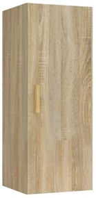 812432 vidaXL Dulap de perete, stejar sonoma, 34,5x34x90 cm, lemn compozit