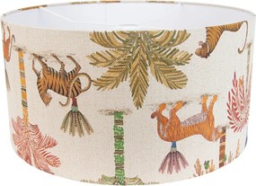 Abajur din material textil multicolor cu imprimeu animal 50/50/25