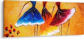 Tablou - Pictură în ulei, balerina (120x50 cm)