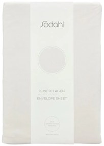 Cearceaf alb din bumbac cu elastic 180x200 cm Calm – Södahl