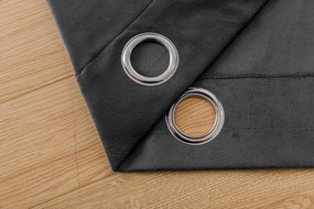 Draperie din catifea Culoare gri inchis, VELVET 140x250 cm