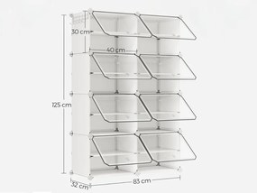 Pantofar modular AGMO 83x125 cm, alb