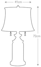 Lampă de masă Feiss FE-STATEROOM-TL-BB STATEROOM 2xE27/60W/230V alamă