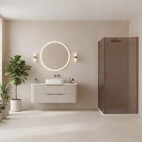 Cabina dus REA Hugo Double 90x90 Copper Brush