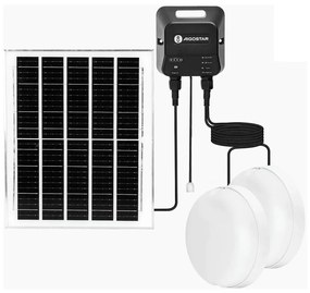 Corp de iluminat LED solar Aigostar 2xLED/70W/12V 12000 mAh 6500K d. 20,5 cm