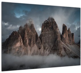 Tablou -  Trei Dinți, Dolomiți Italieni (70x50 cm), în 40 de alte dimensiuni noi