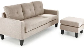 Canapea cu taburete Gerdon (bej). Promo -6%. 1092526